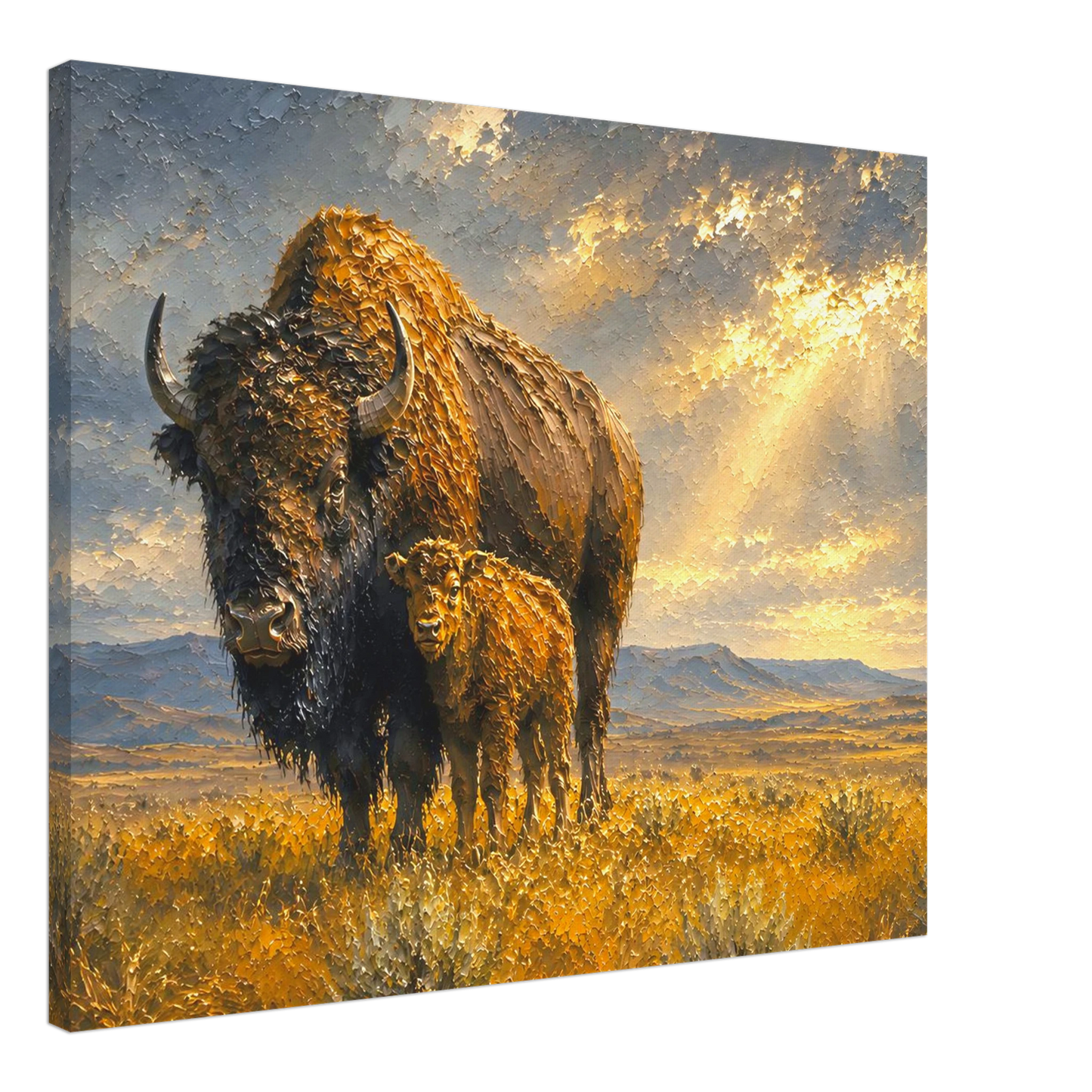 Inheritance of the Plains bison canvas print — view 3