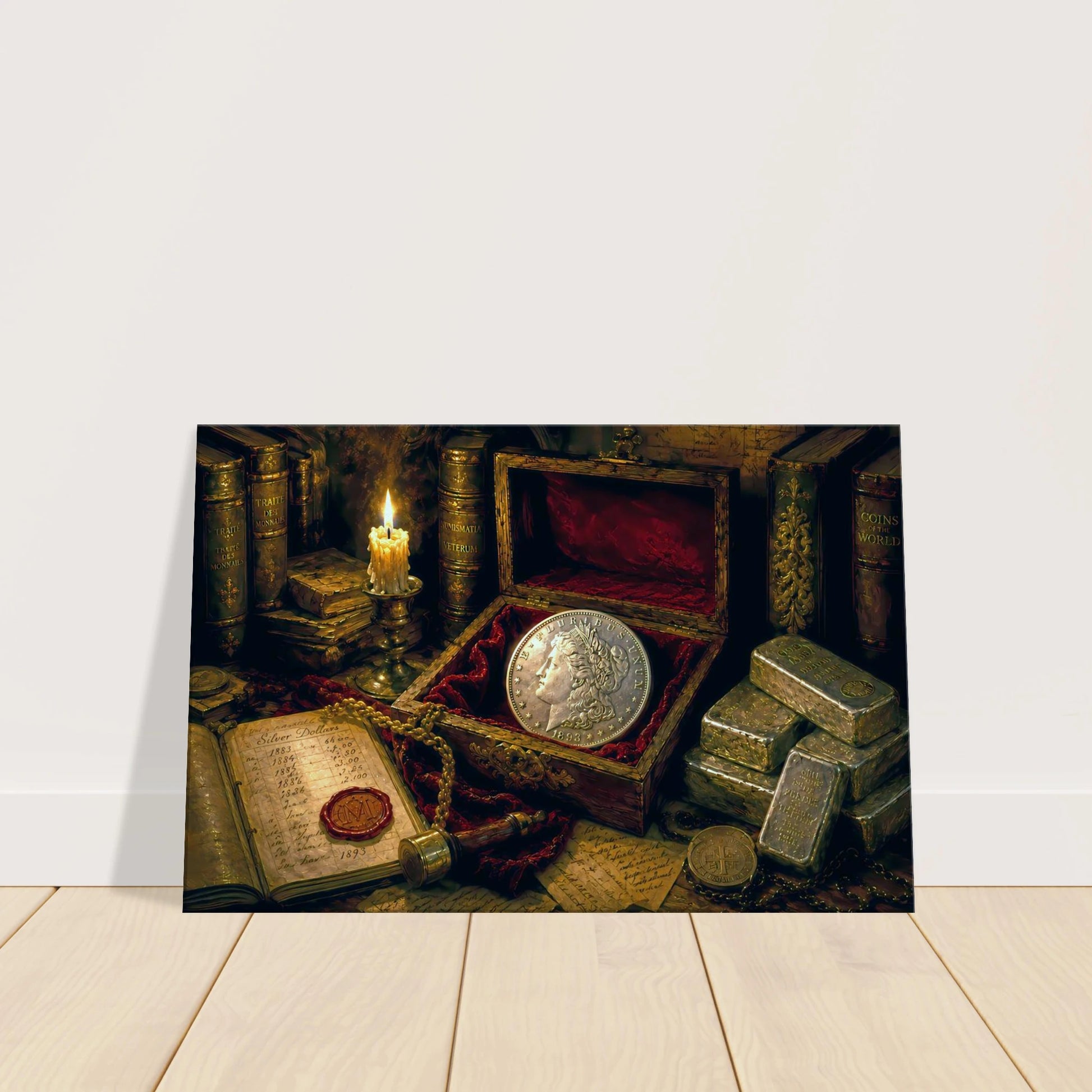 Morgan Baroque Cabinet 1893 Silver Dollar print — view 6