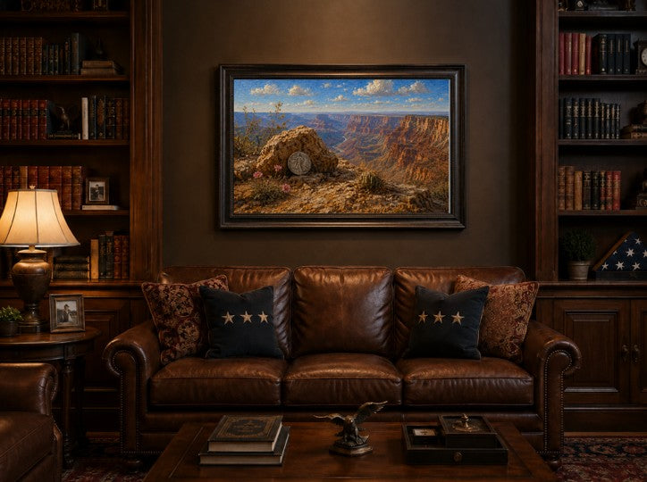Liberty at the Rim — Grand Canyon 1919 Canvas Print