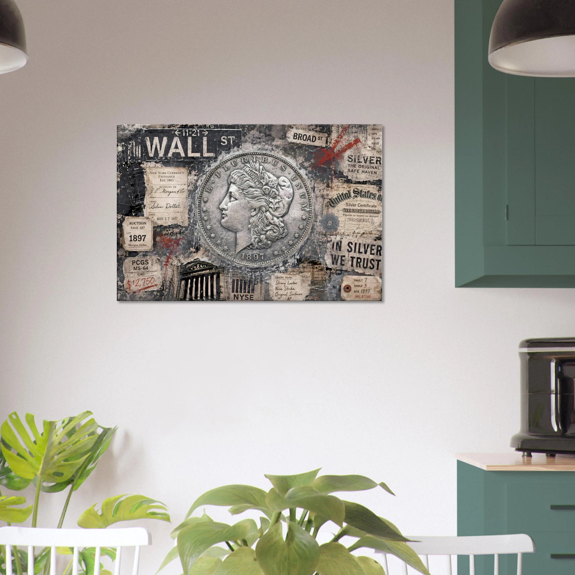 Morgan Wall Street Relic 1897 Silver Dollar print — view 5