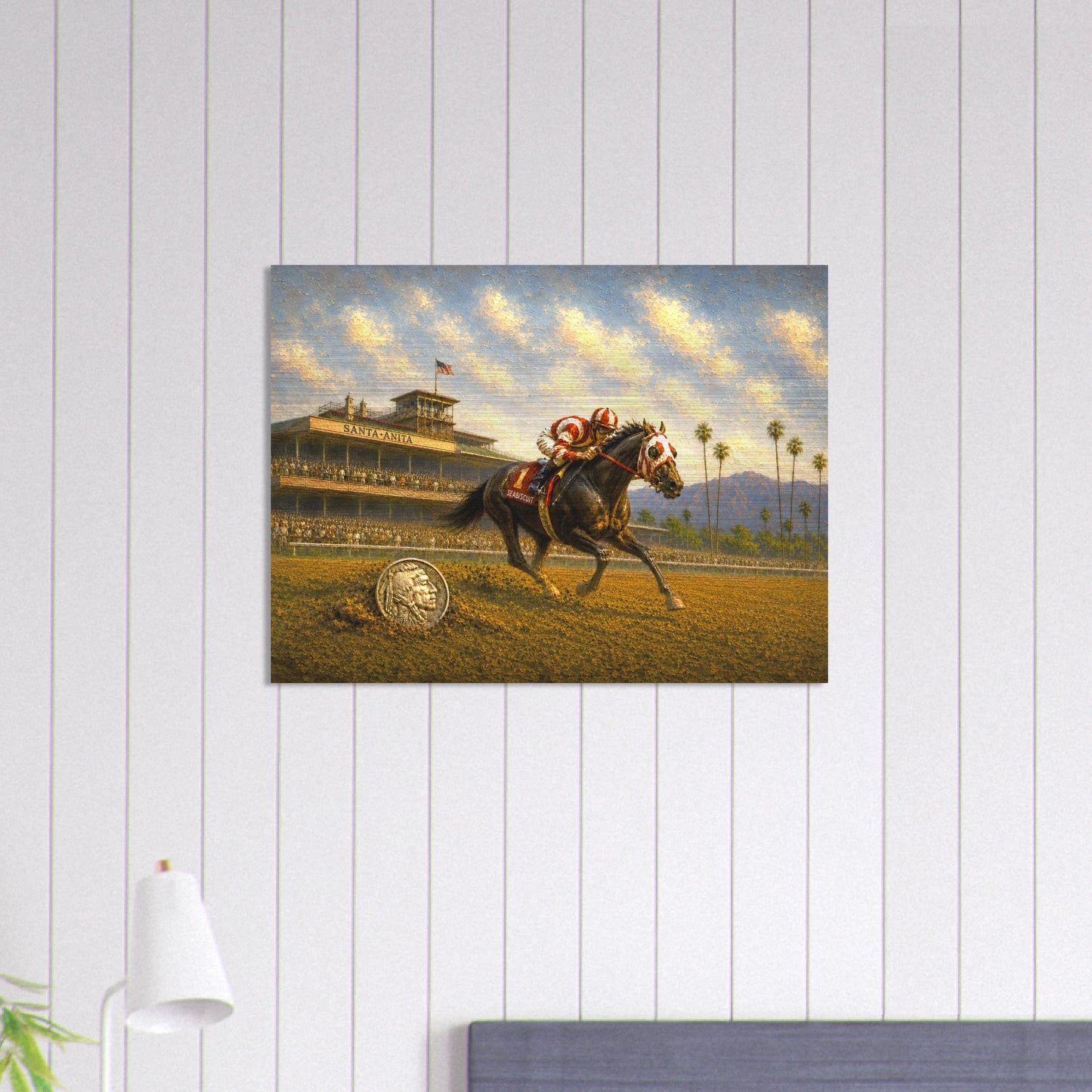 Seabiscuit Wins Santa Anita aluminum print — view 8