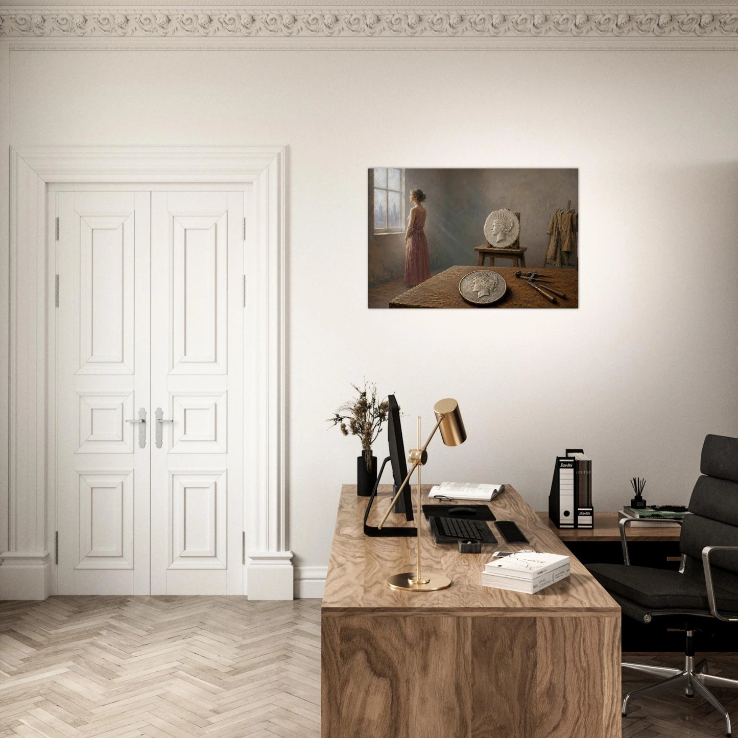 The Sculptor's Wife 1922 Peace Dollar print — view 16