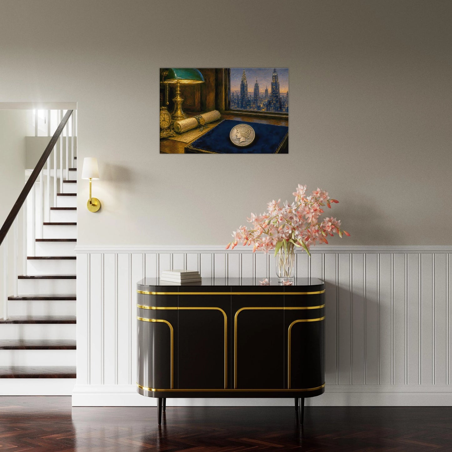 1928 Before the Fall Peace Dollar canvas print — view 7