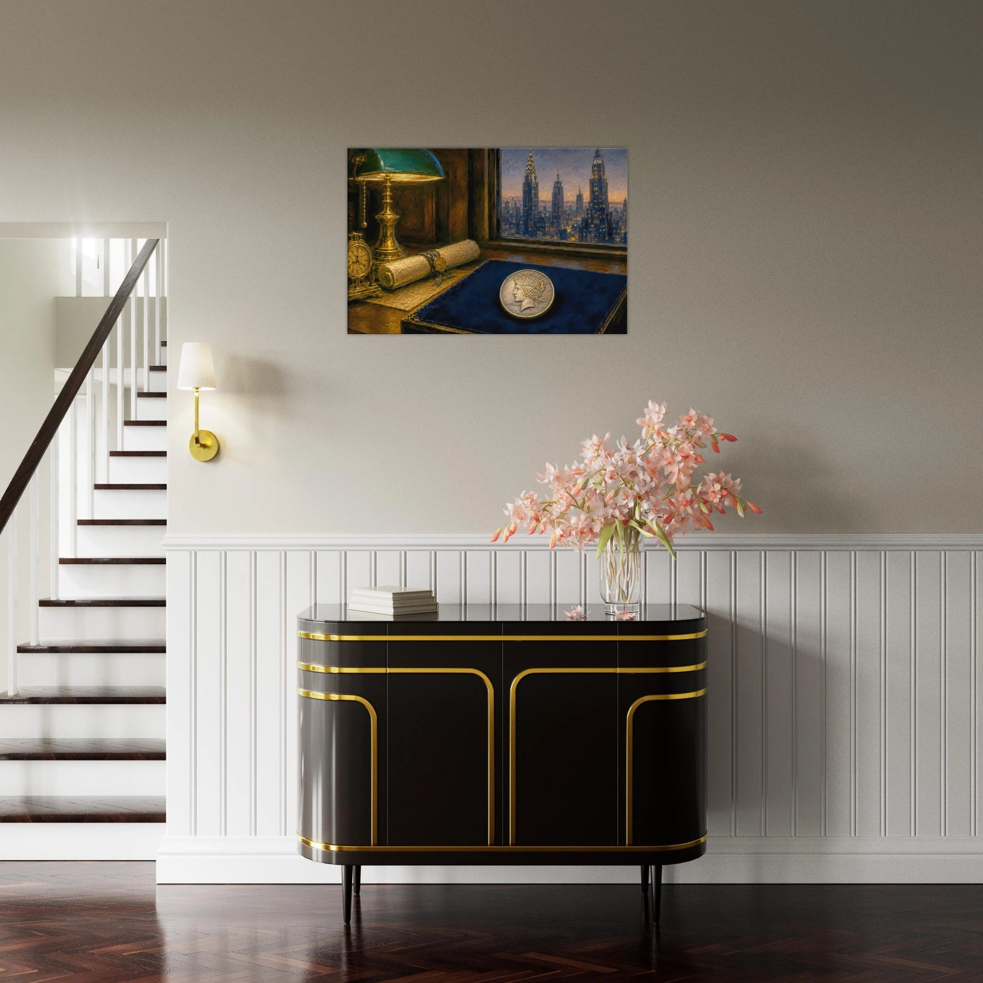 1928 Before the Fall Peace Dollar canvas print — view 7