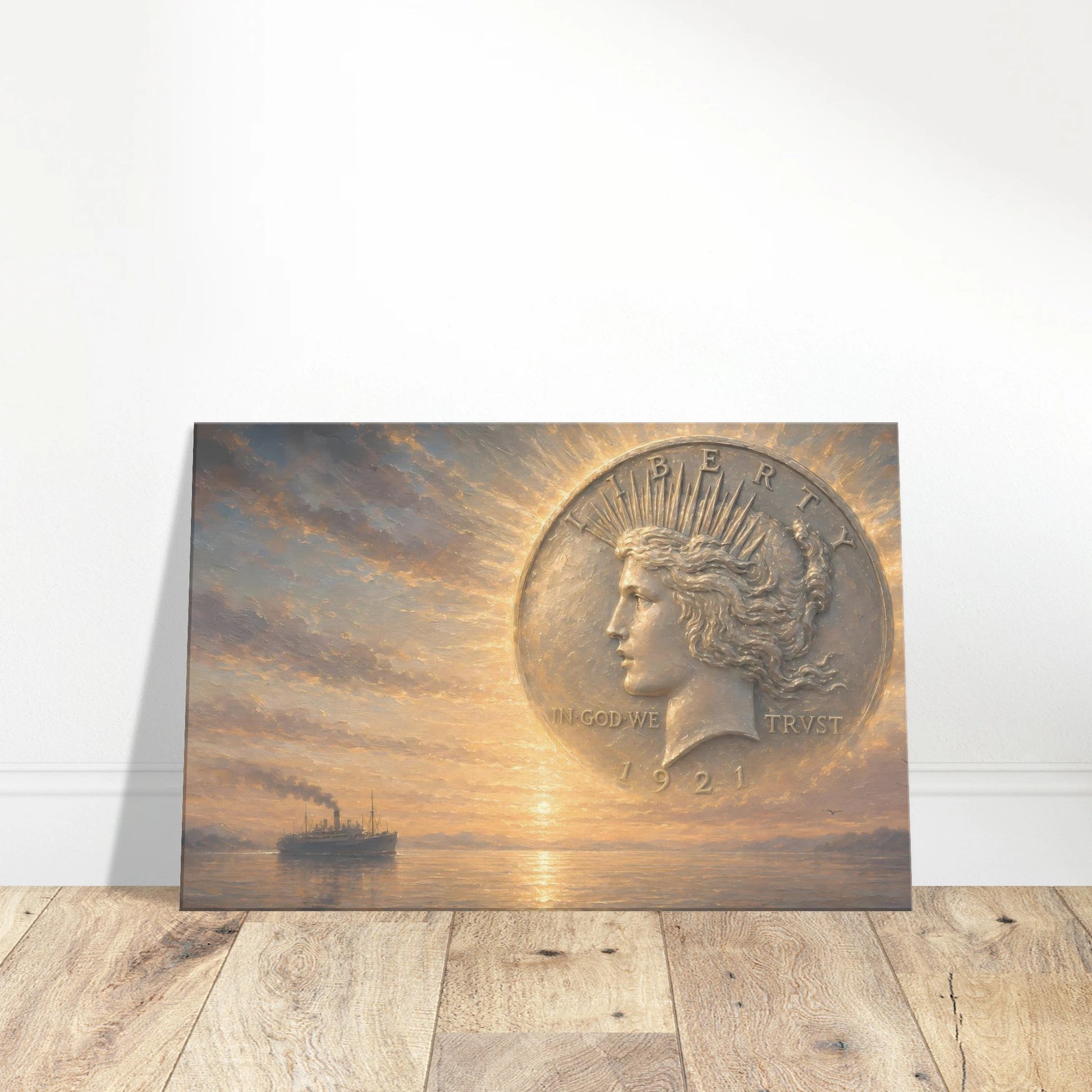 First Light of Peace 1921 Peace Dollar print — view 12