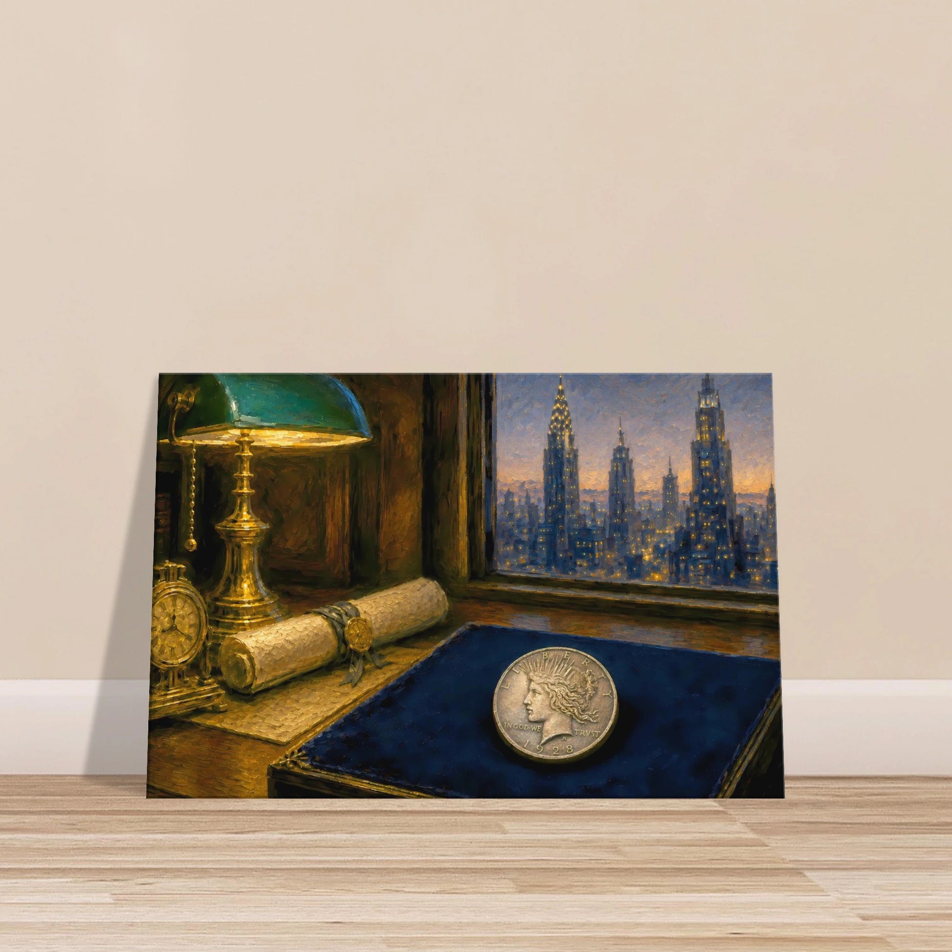 1928 Before the Fall Peace Dollar canvas print — view 16