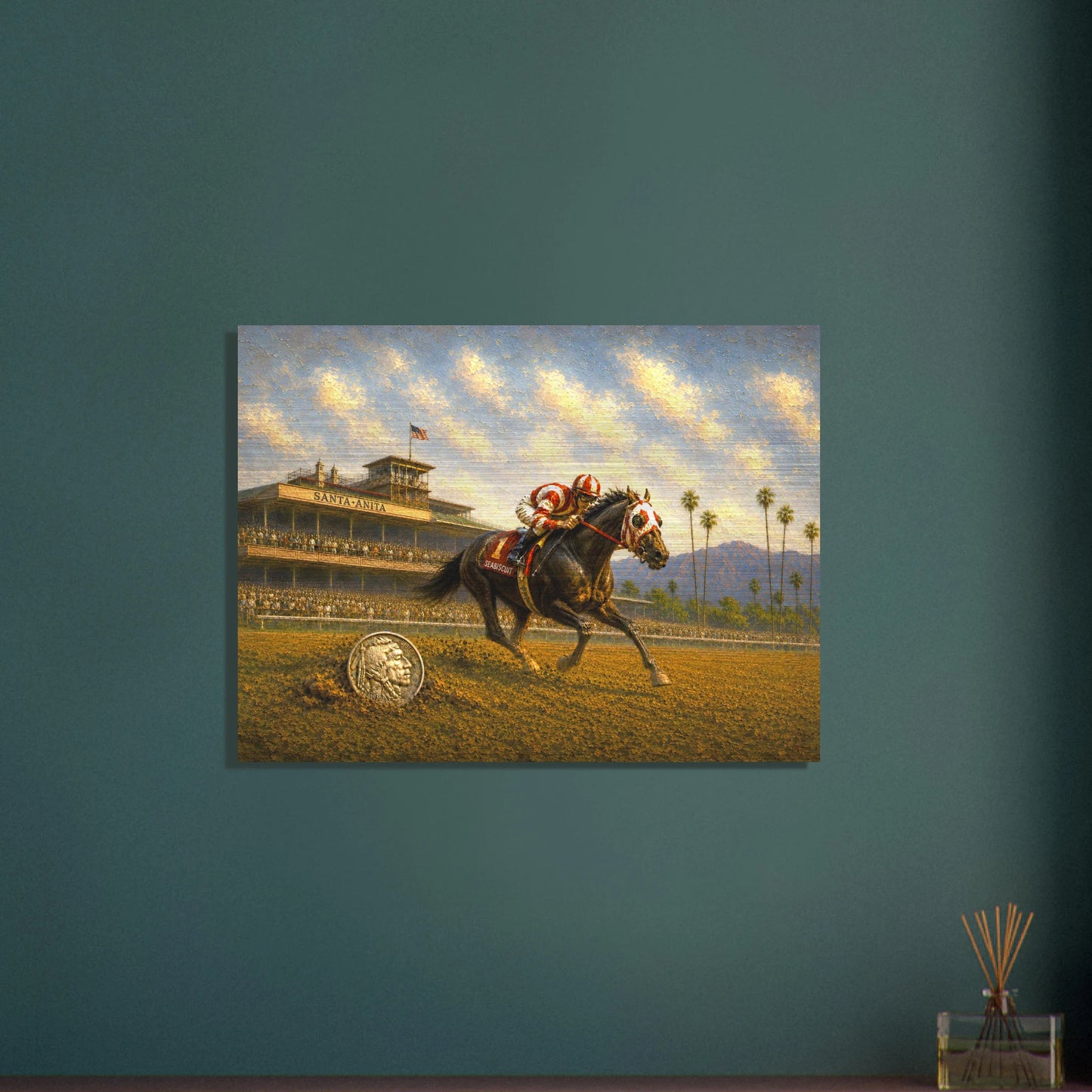 Seabiscuit Wins Santa Anita aluminum print — view 13