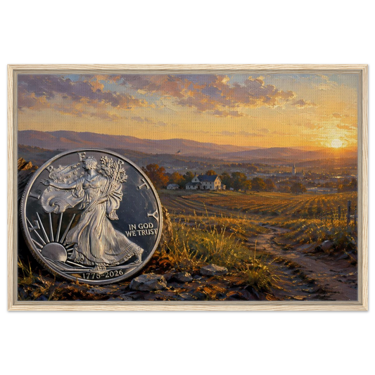 A Republic Still Rising framed canvas fine art print by The MintMark
