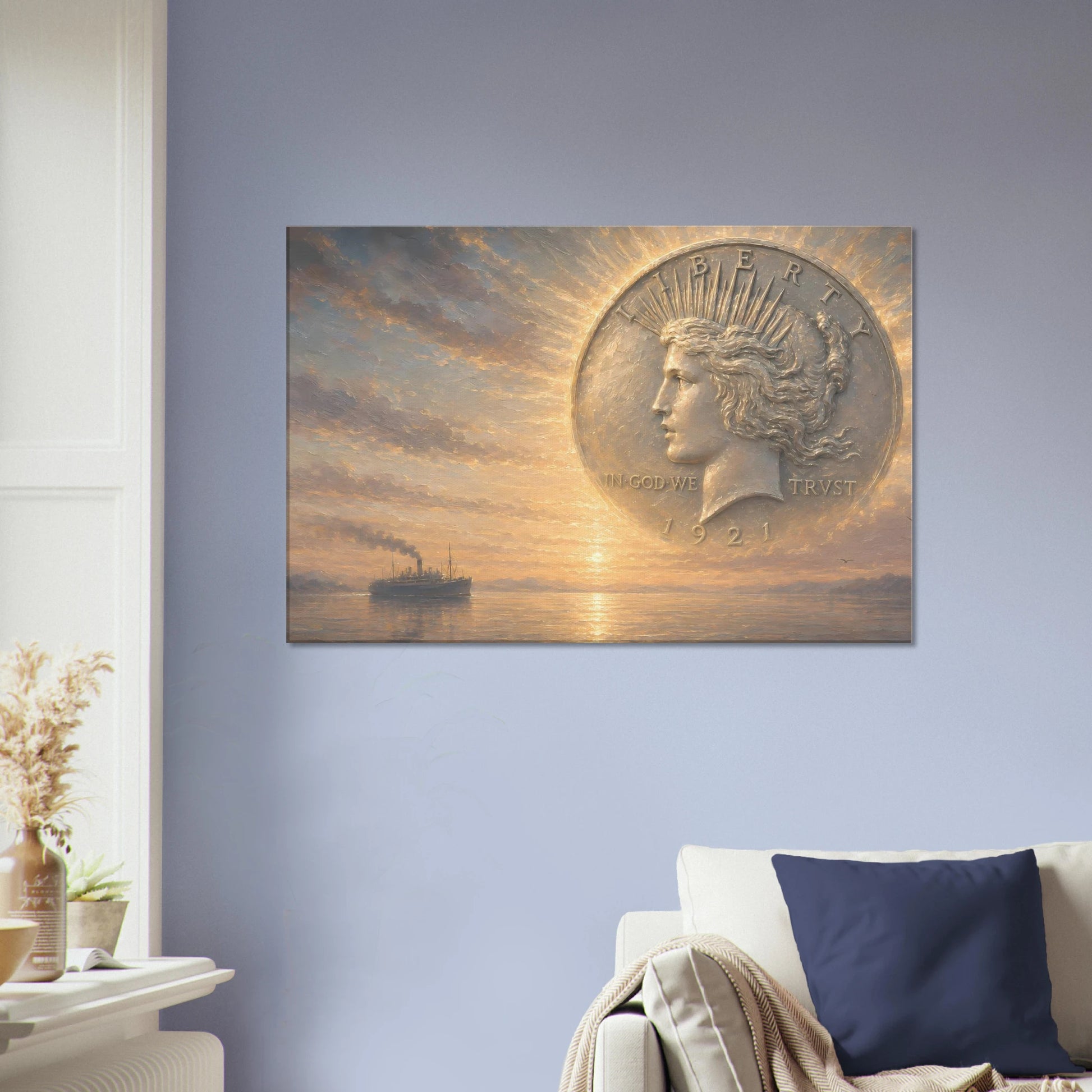 First Light of Peace 1921 Peace Dollar print — view 8
