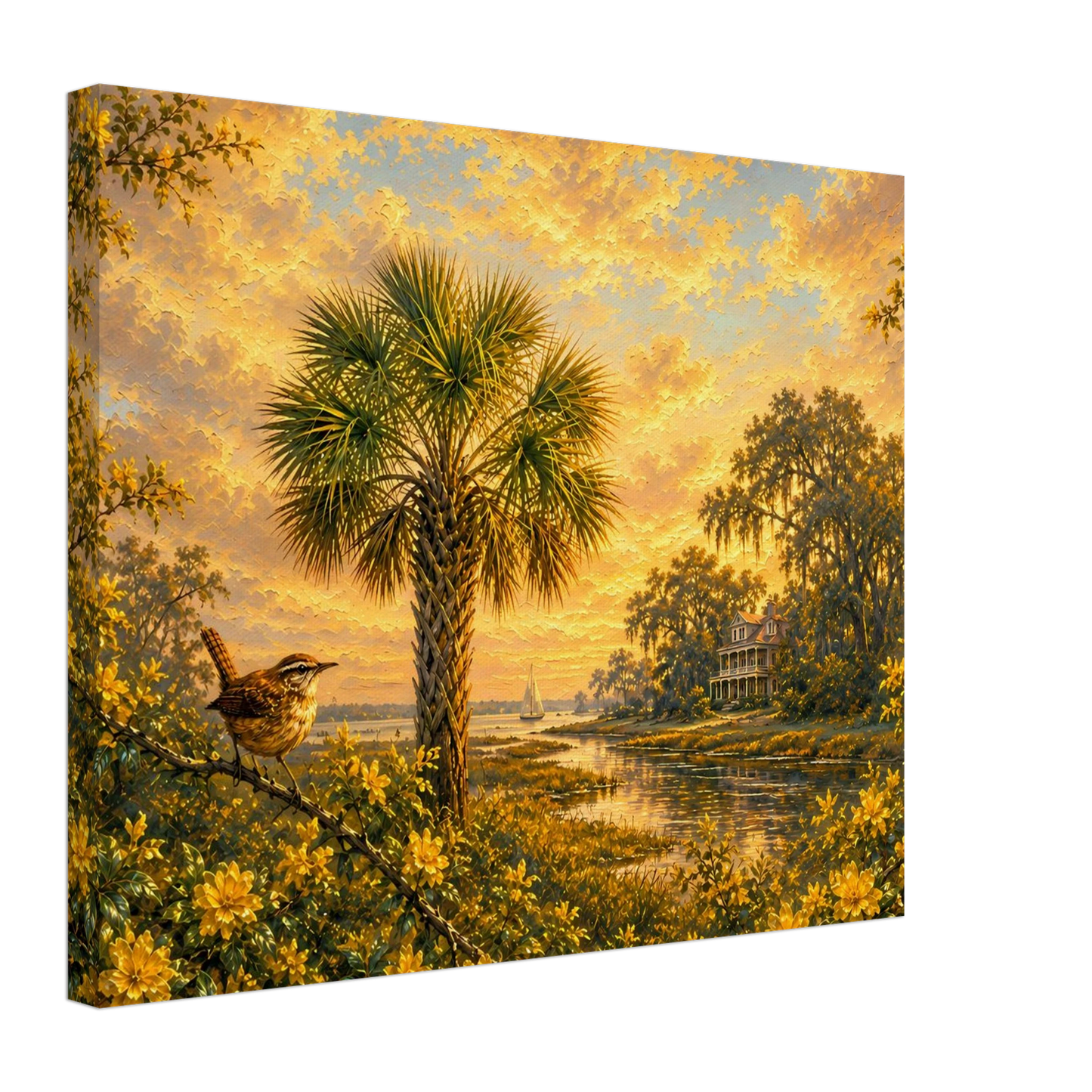 Palmetto Light Lowcountry canvas print — view 5