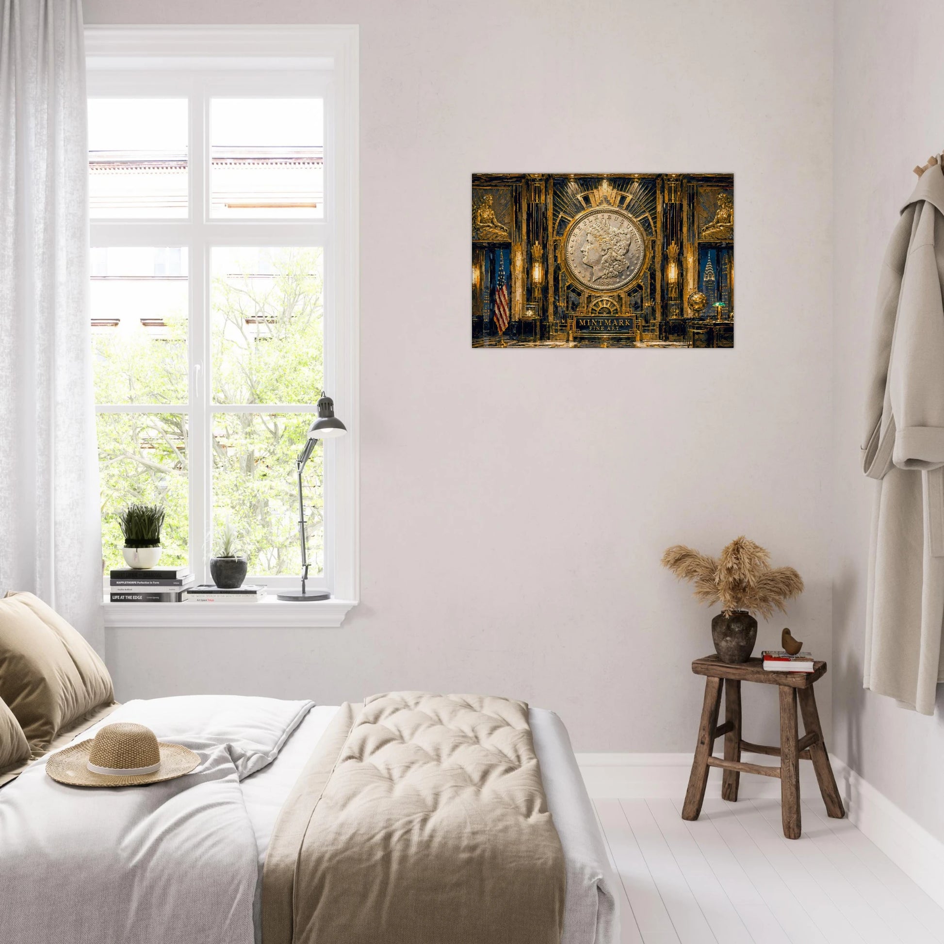 Morgan Deco Silver Gallery impasto print — view 5
