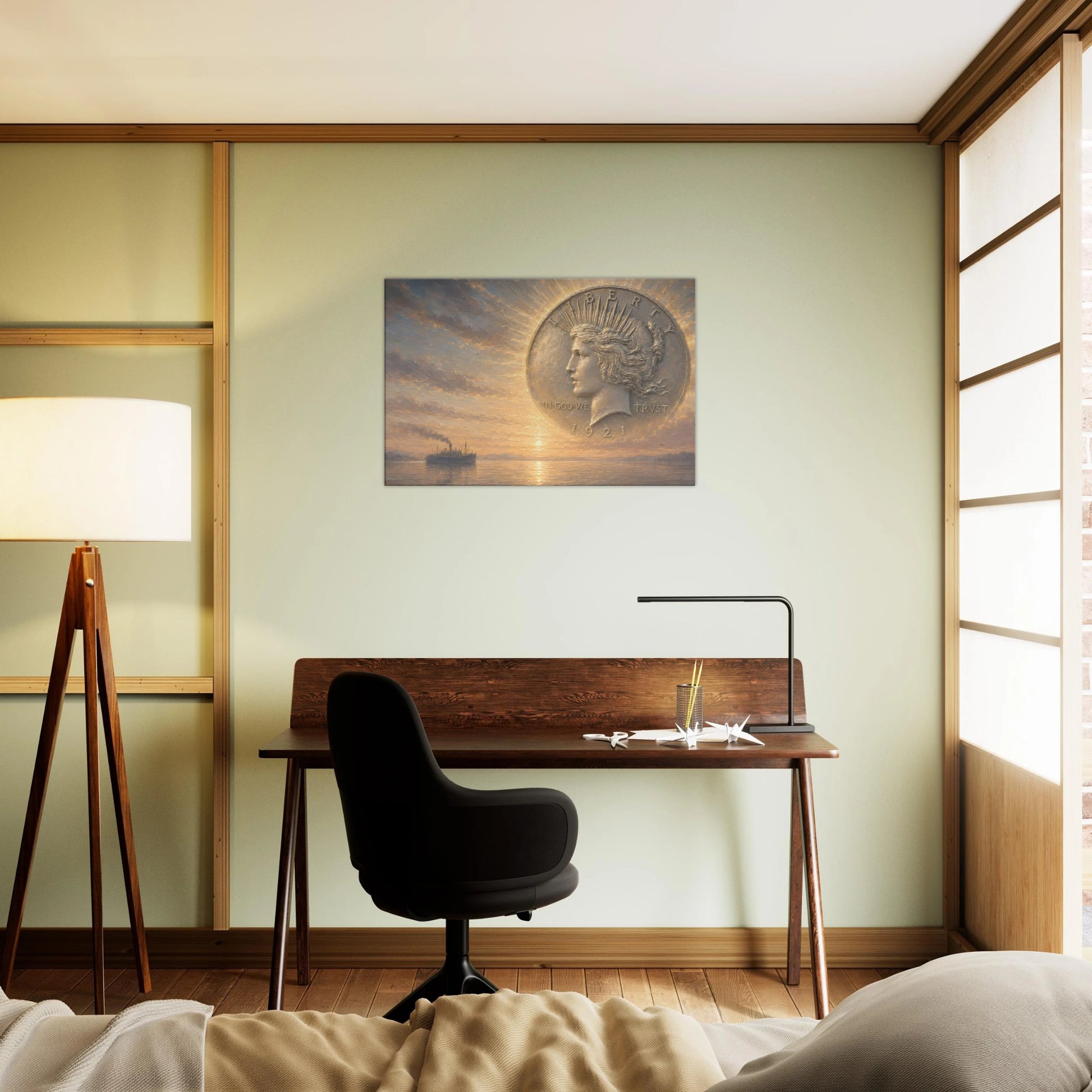 First Light of Peace 1921 Peace Dollar print — view 4