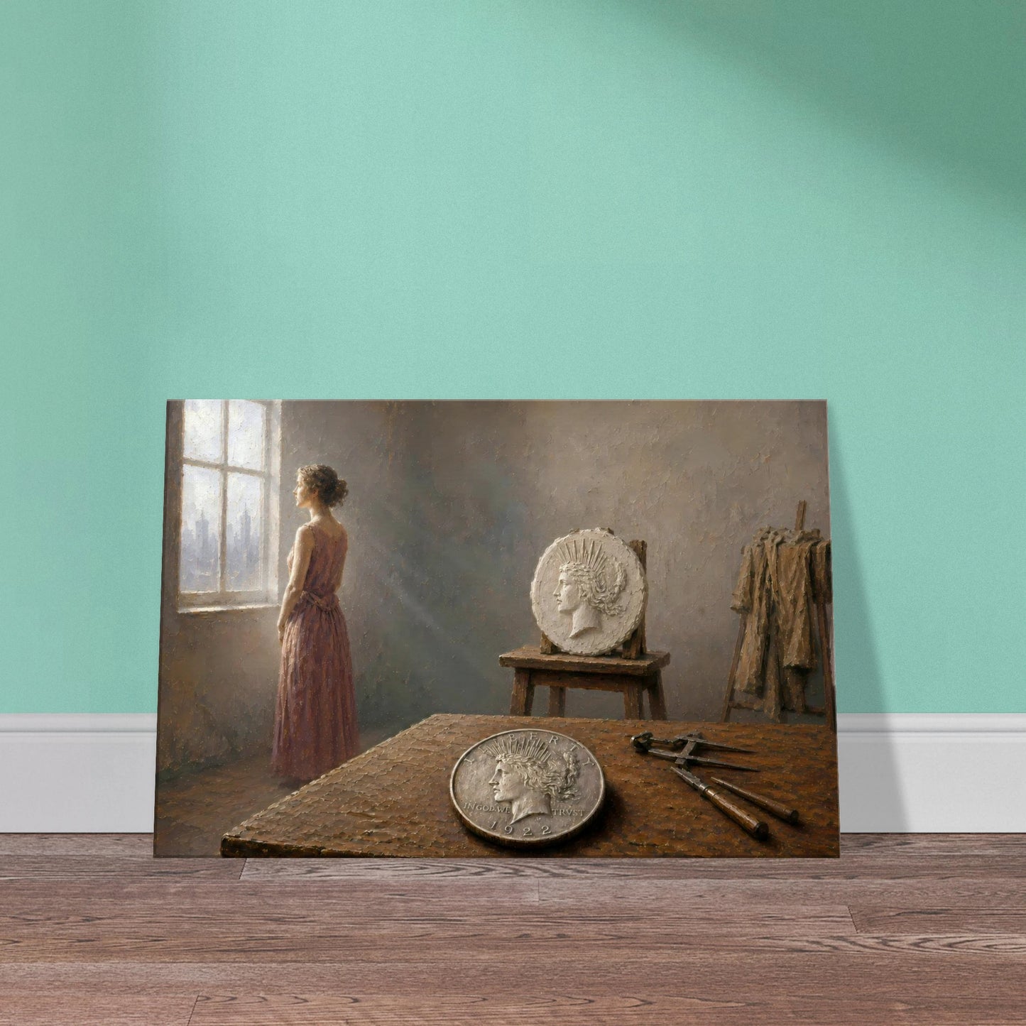 The Sculptor's Wife 1922 Peace Dollar print — view 7