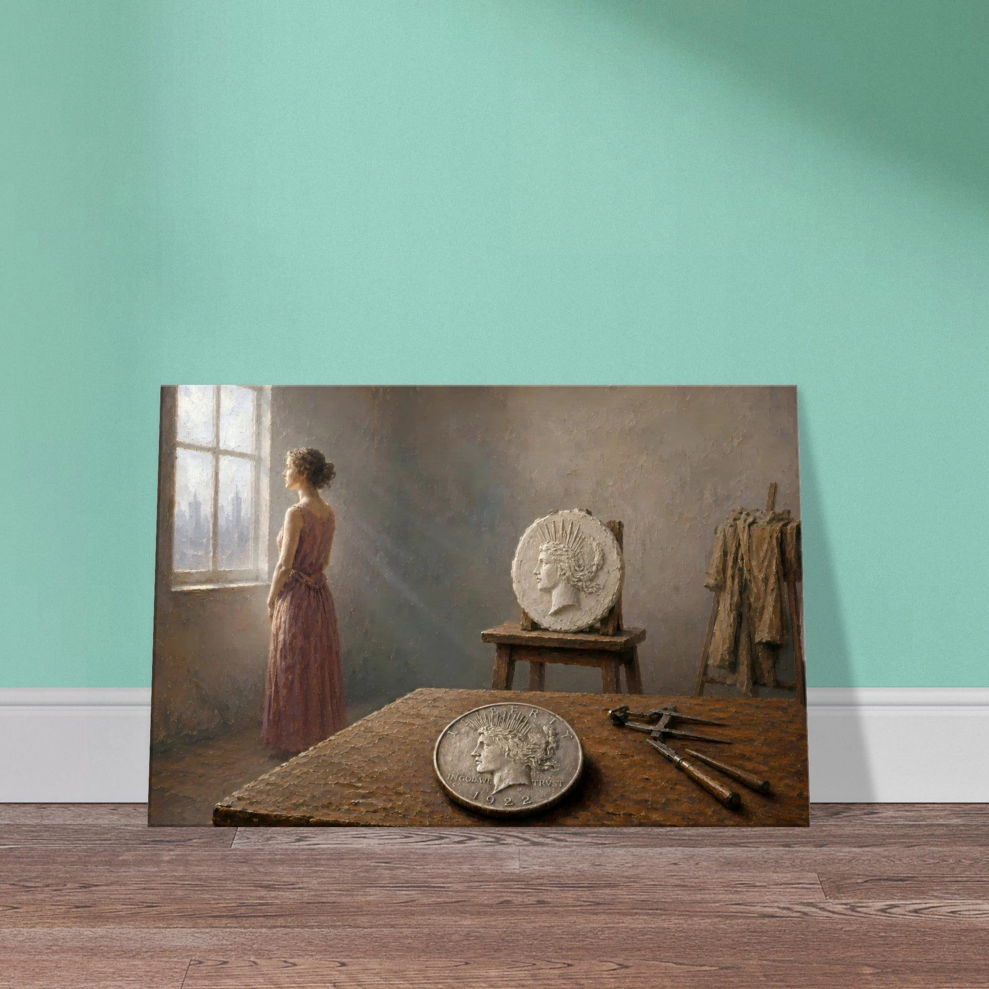 The Sculptor's Wife 1922 Peace Dollar print — view 7