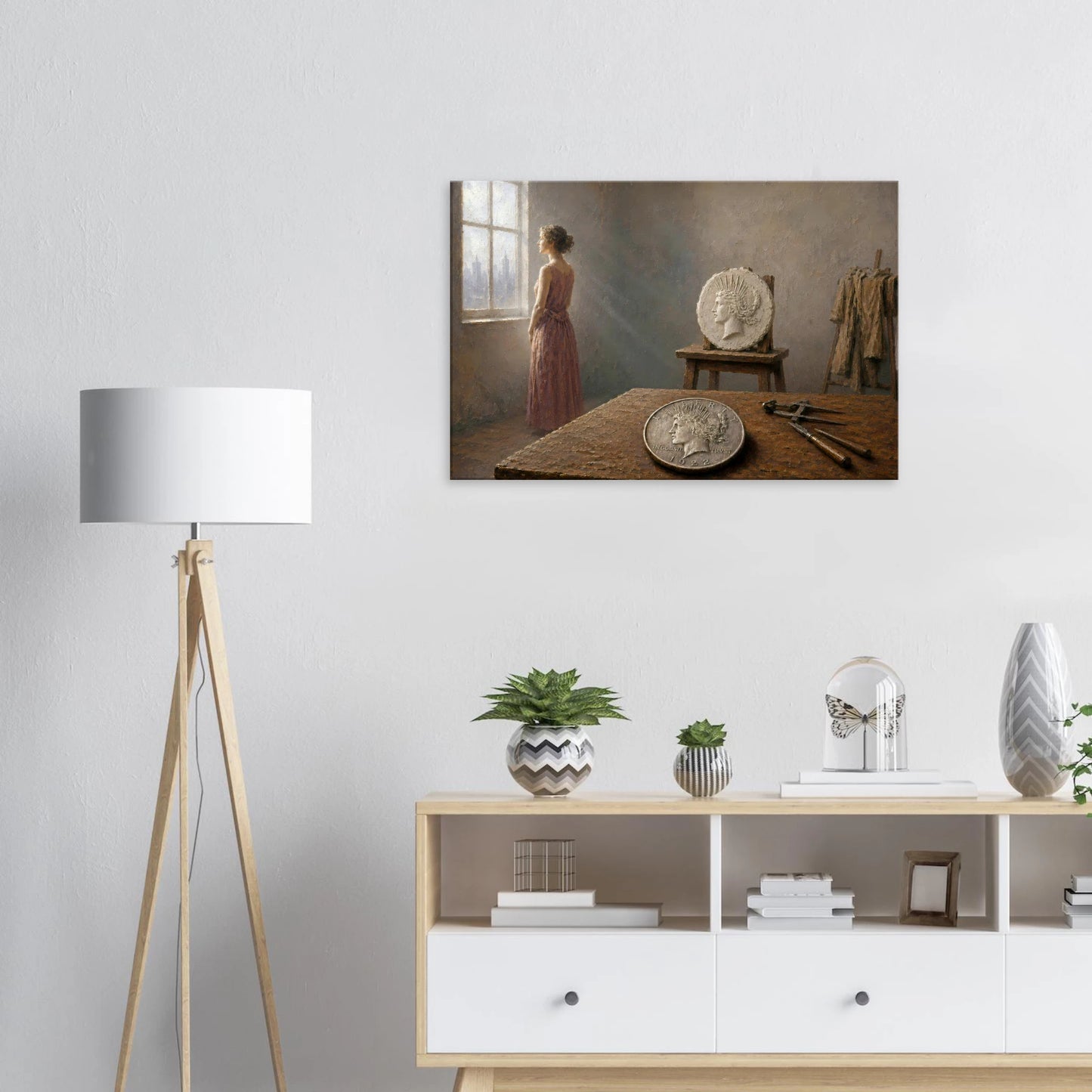 The Sculptor's Wife 1922 Peace Dollar print — view 15