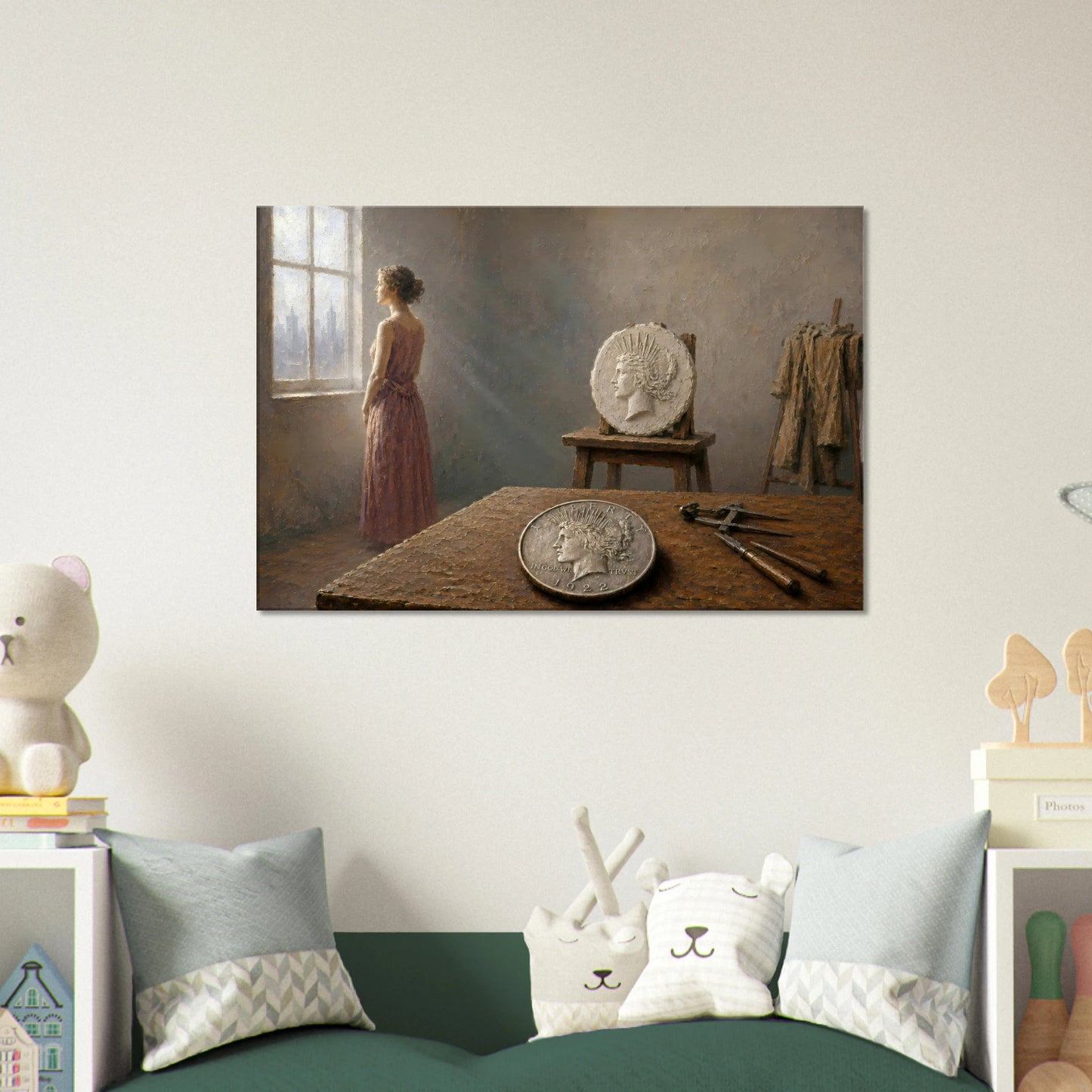 The Sculptor's Wife 1922 Peace Dollar print — view 5