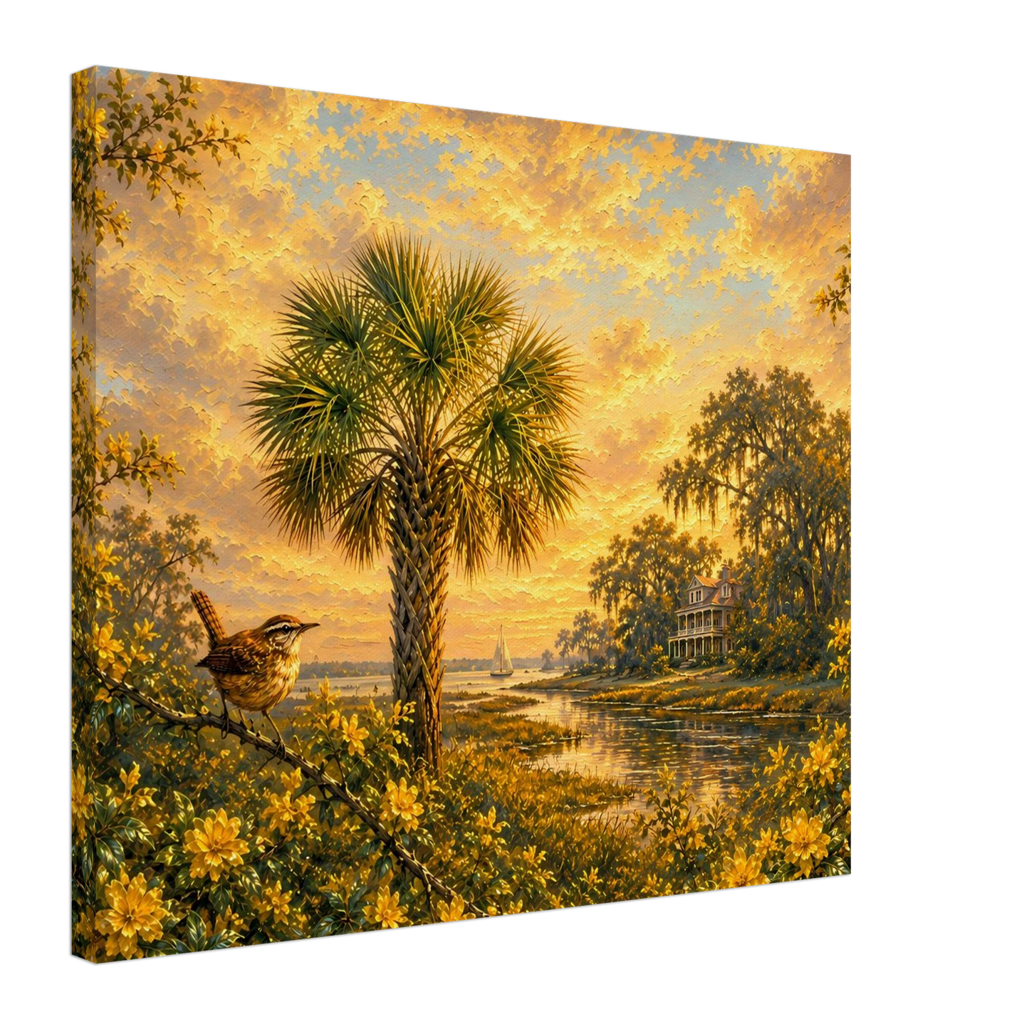Palmetto Light Lowcountry canvas print — view 4