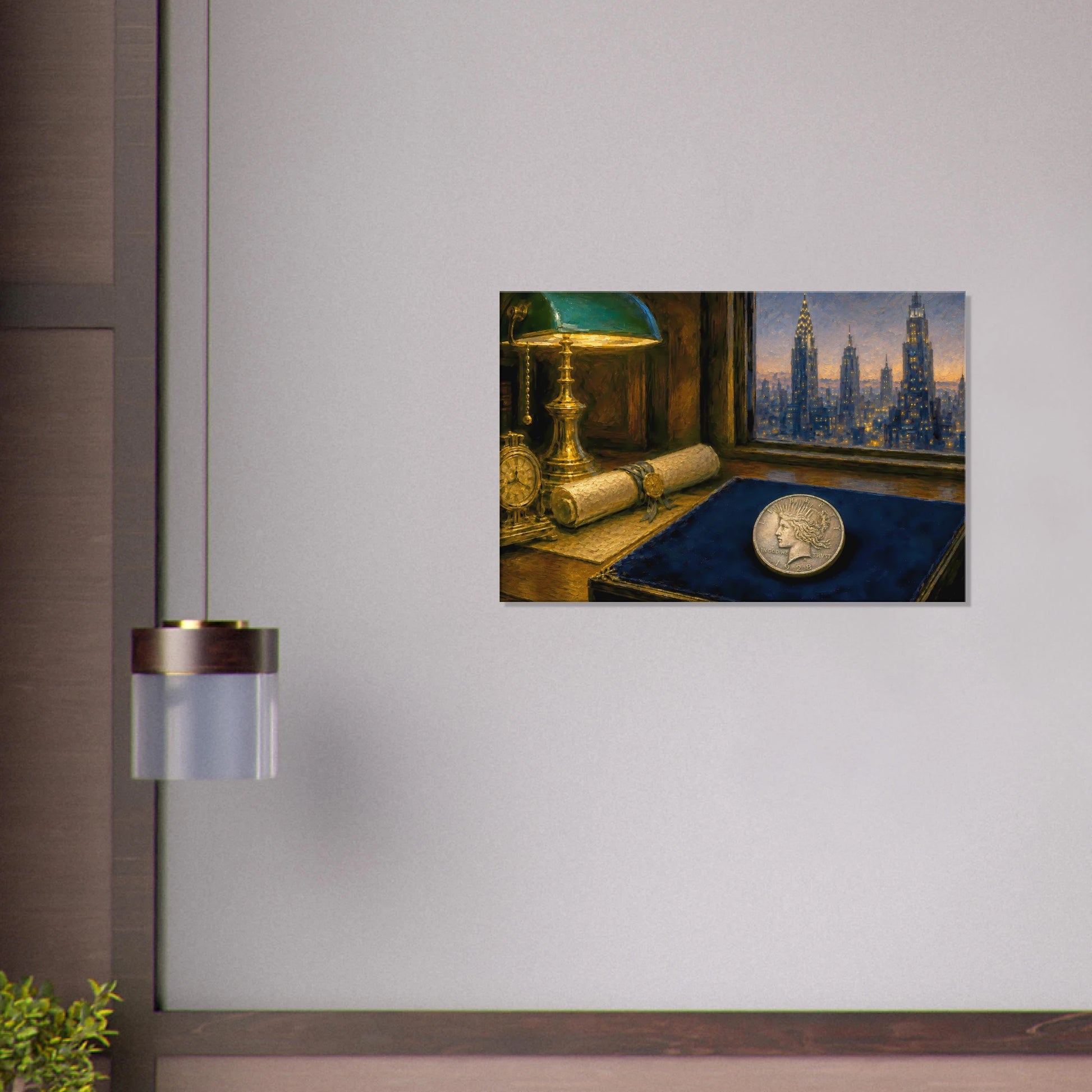 1928 Before the Fall Peace Dollar canvas print — view 17