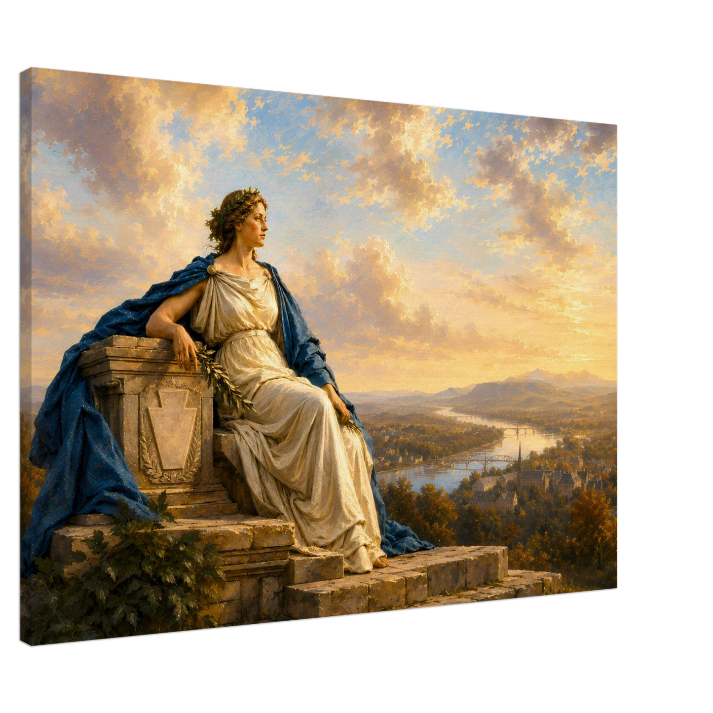 The Keystone of Liberty Pennsylvania Liberty allegory fine art print by The MintMark