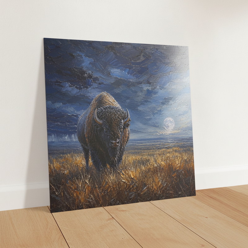Brushed Metal Print Mockup