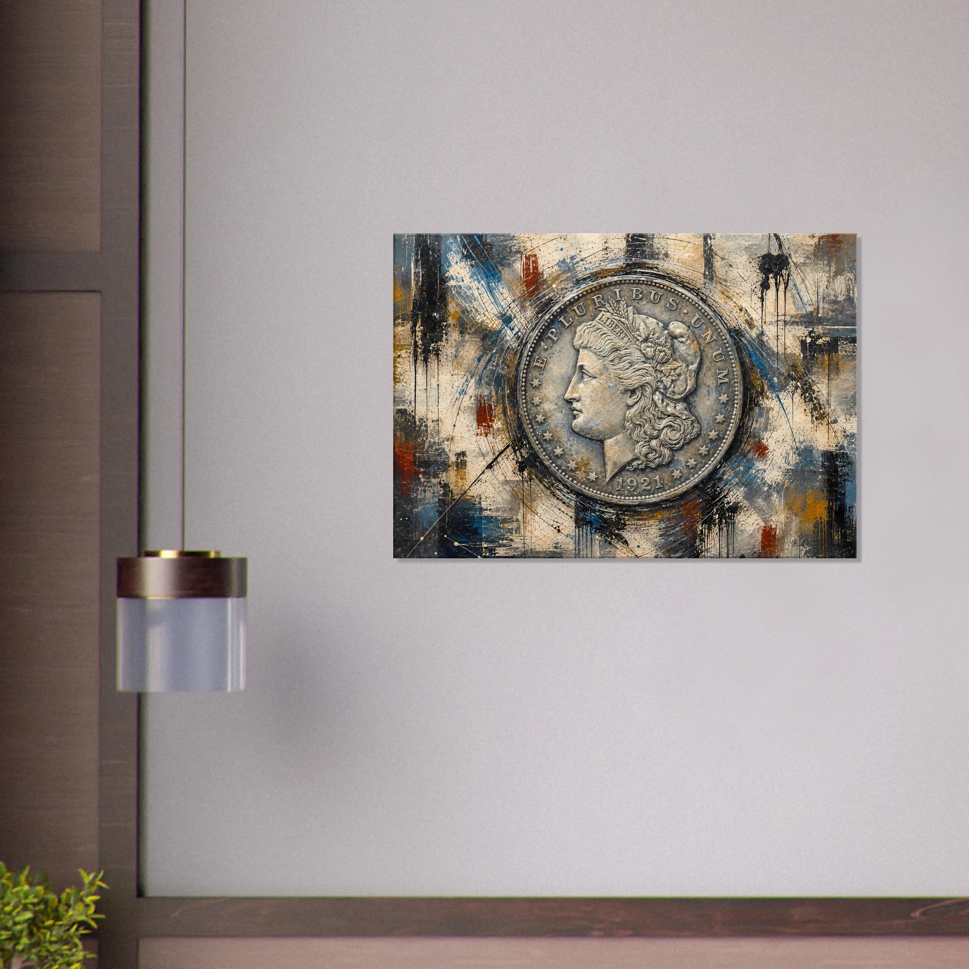 Silver Pressure 1921 Morgan Dollar abstract print — view 9