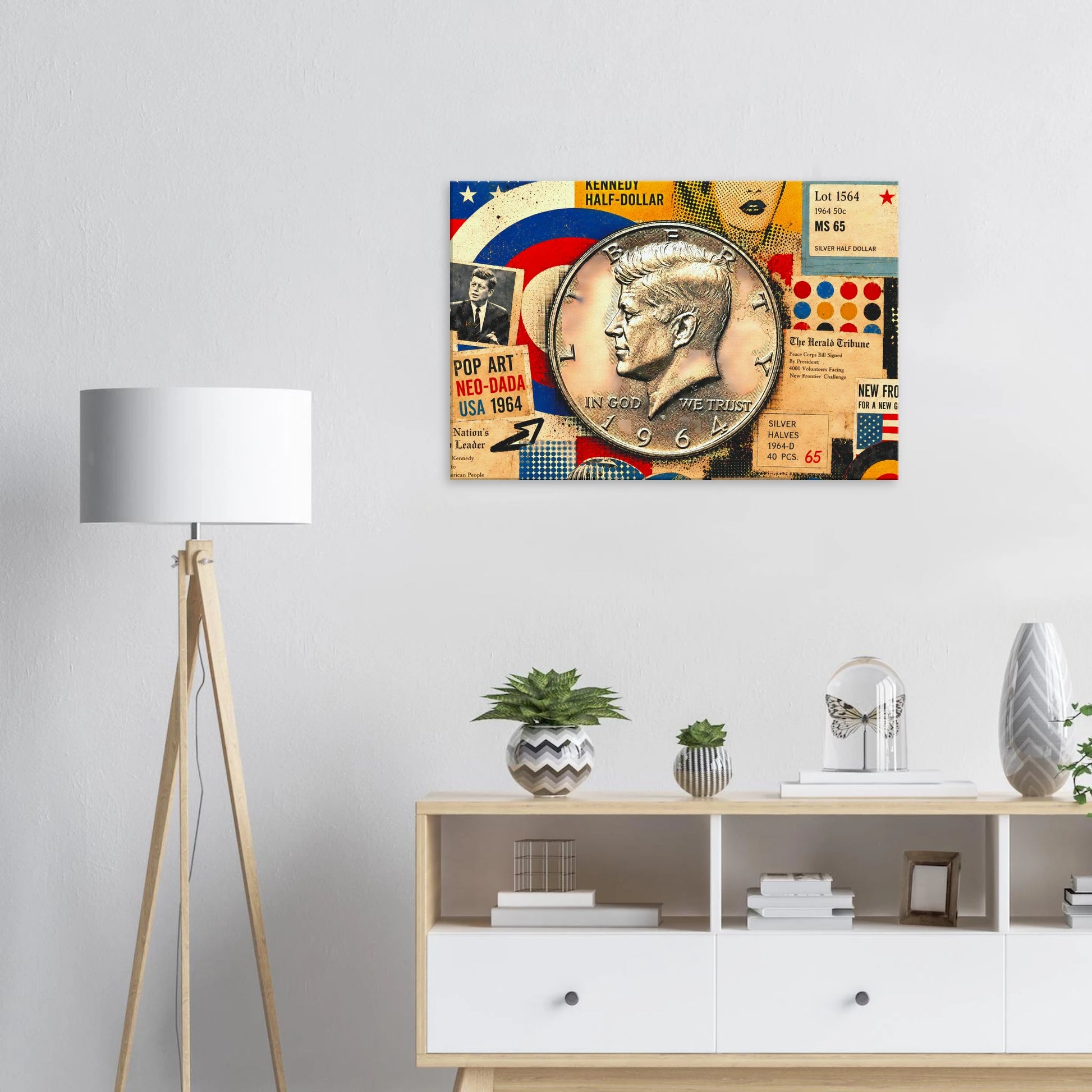 New Frontier Kennedy Half Dollar pop art print — view 9