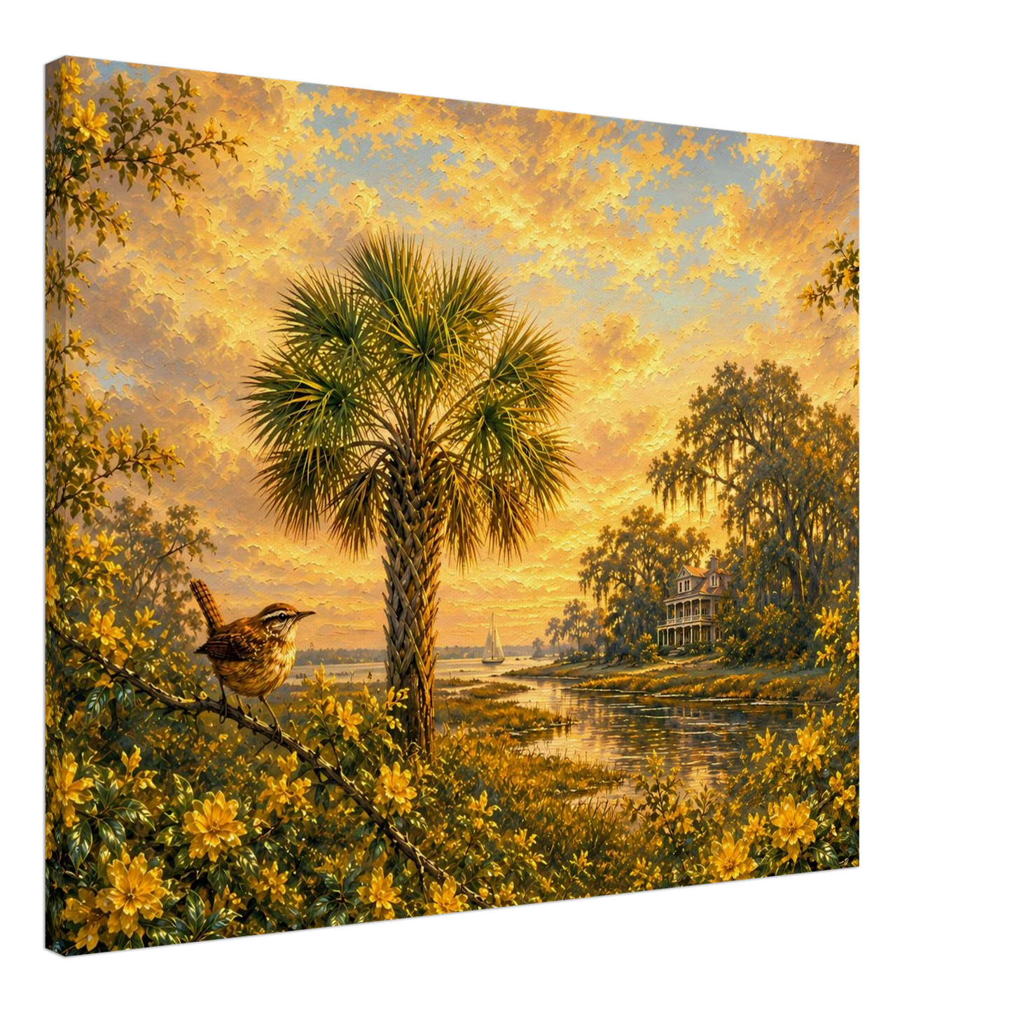 Palmetto Light Lowcountry canvas print — view 3