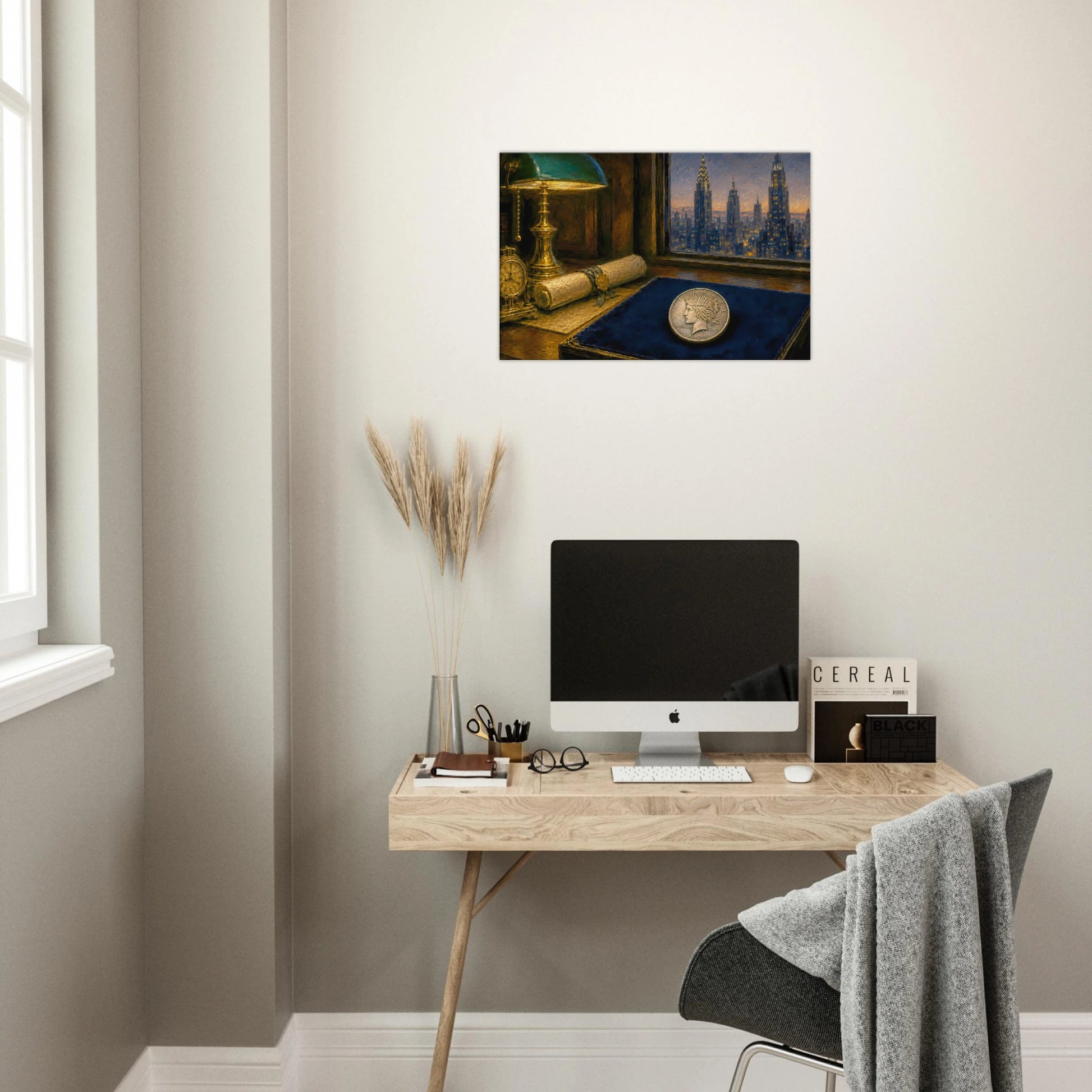1928 Before the Fall Peace Dollar canvas print — view 12