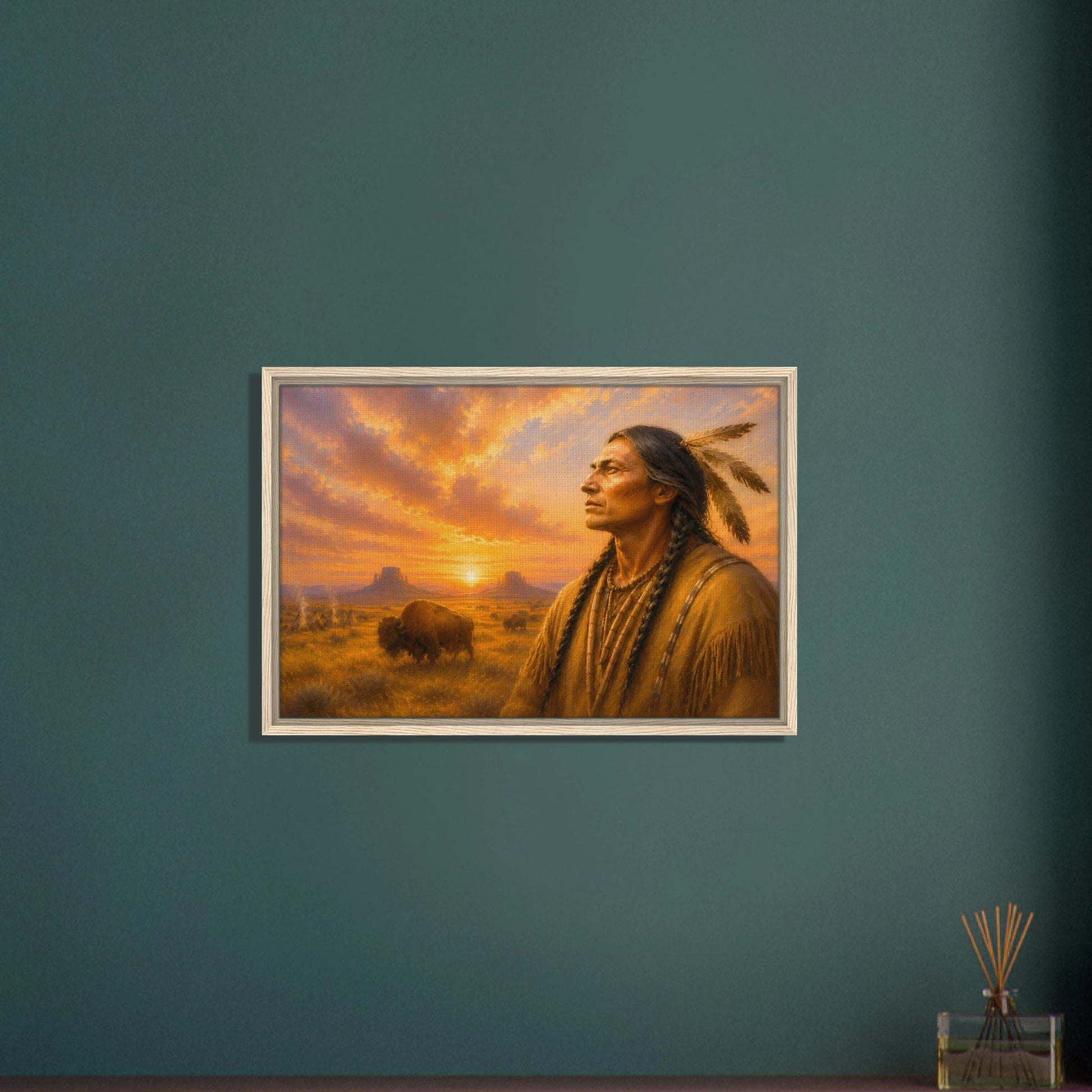 Across the Plains at Sunset canvas print — view 6