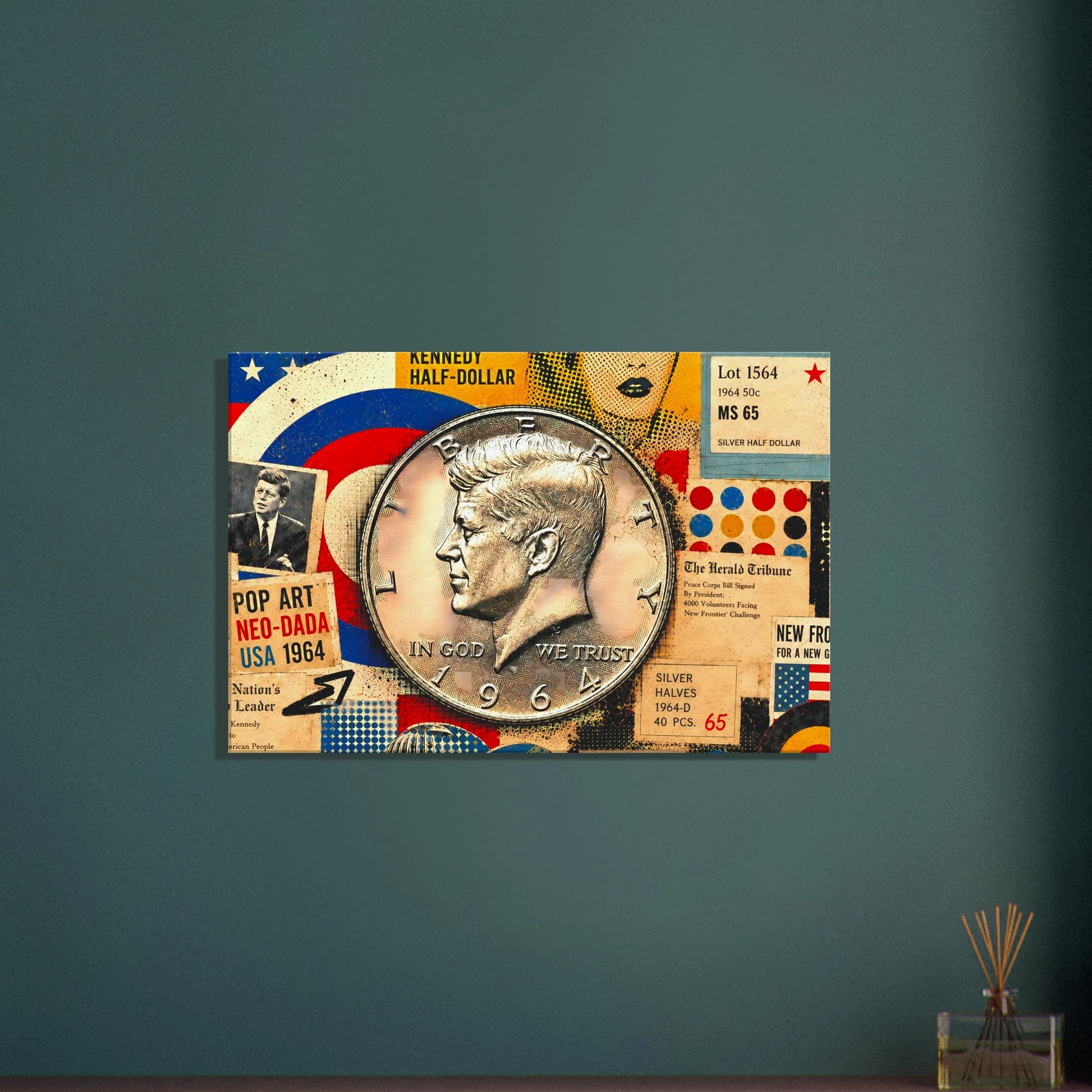 New Frontier Kennedy Half Dollar pop art print — view 11