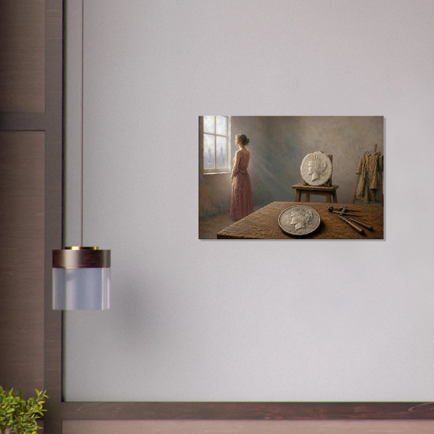 The Sculptor's Wife 1922 Peace Dollar print — view 6